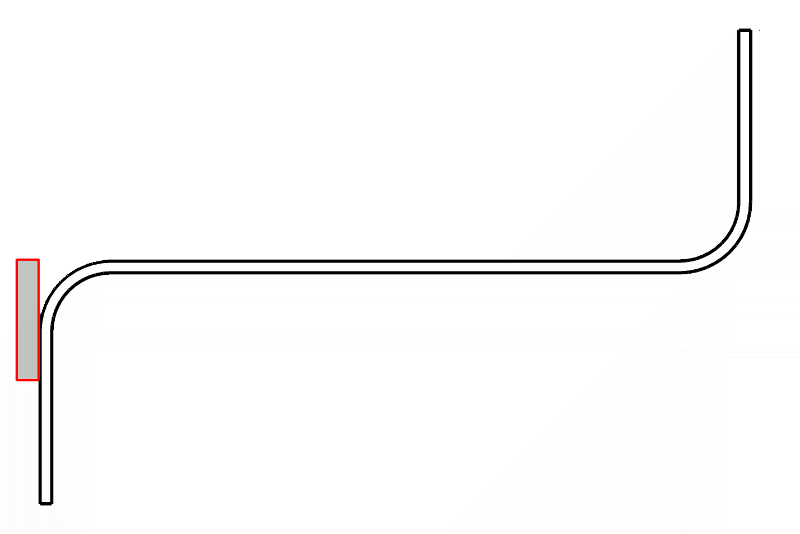 Bande de 10mm posée